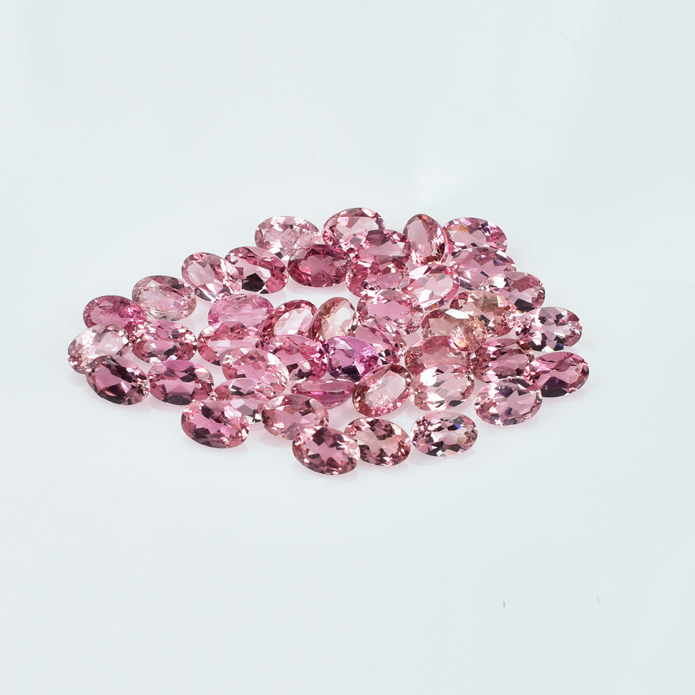 PINK TOURMAILNE (LITE)(HI) CUT OVAL 6.00X4.00 MM 0.44 Cts.