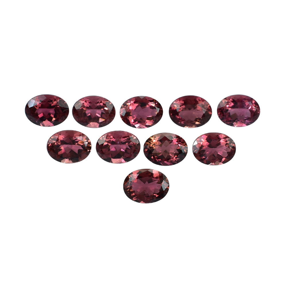 PINK TOURMALINE (OILISH MEDIUM)(HI) CUT OVAL 8.00X6.00 MM 1.28 Cts.