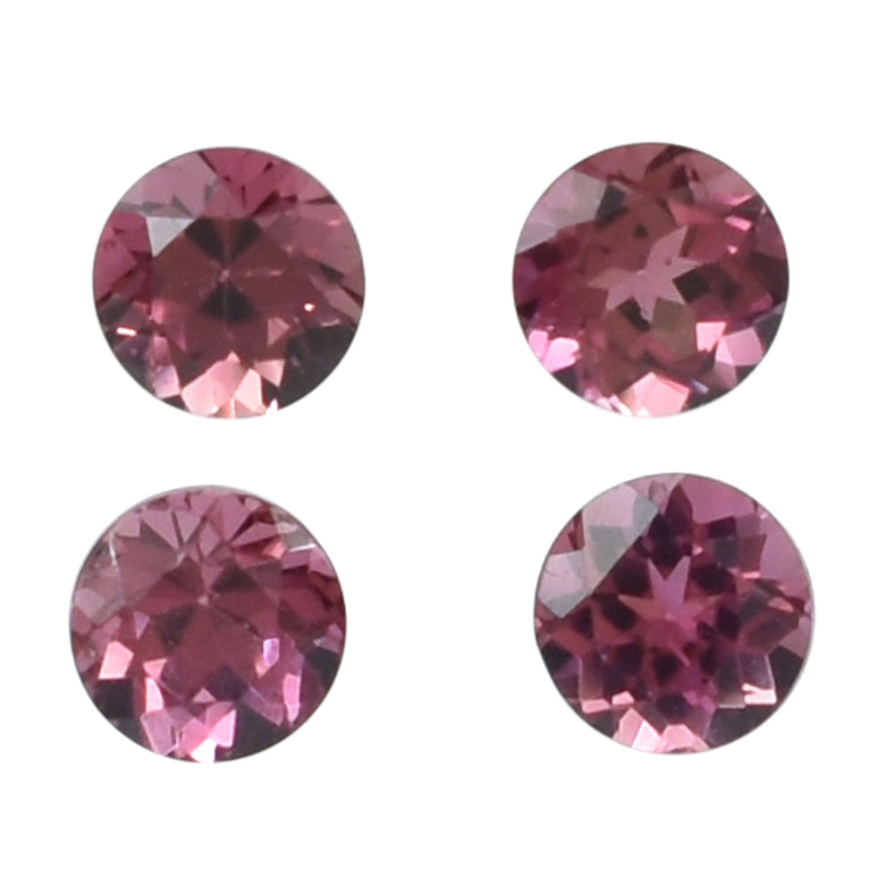 PINK TOURMALINE CUT ROUND 3.75MM 0.21 Cts.