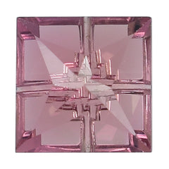 PINK TOURMALINE LAZER CUT SQUARE 6MM 1.10 Cts.