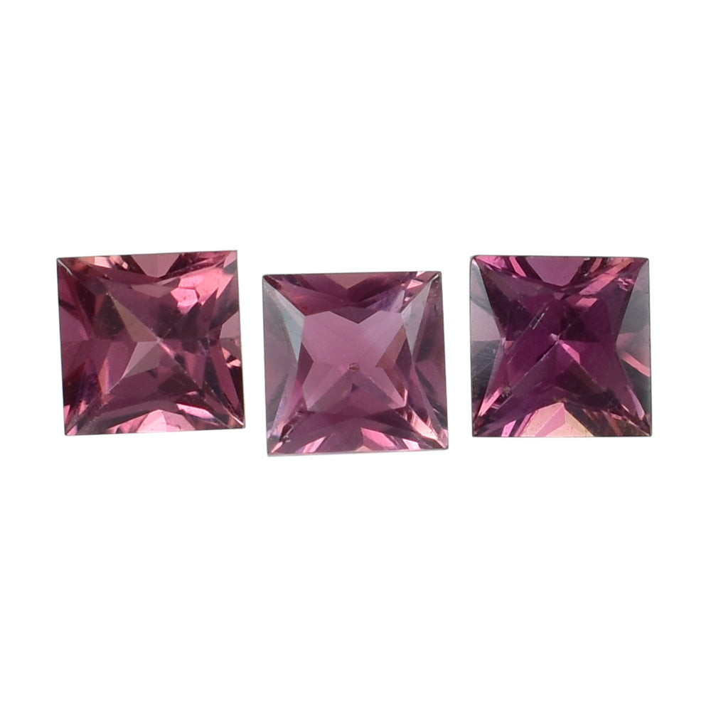 PINK TOURMALINE CUT SQUARE 3.50MM 0.24 Cts.