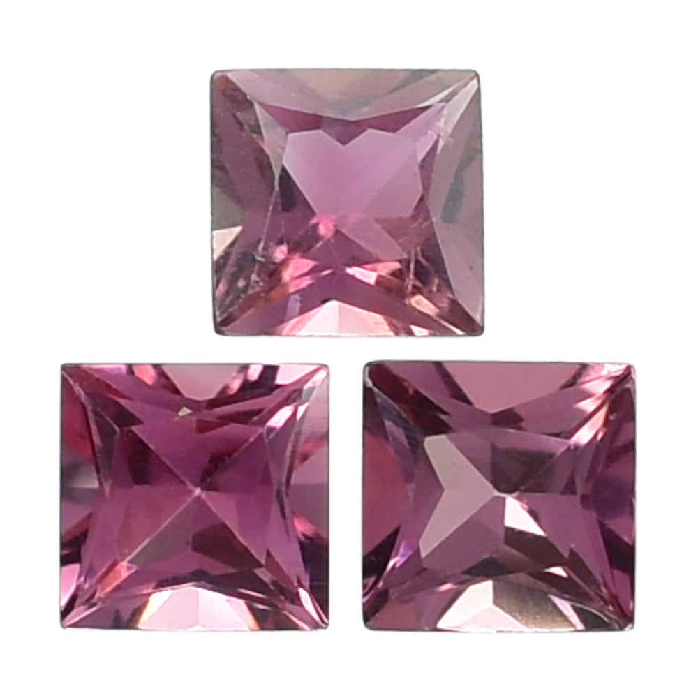 PINK TOURMALINE PRINCESS CUT SQUARE 2.50MM 0.09 Cts.