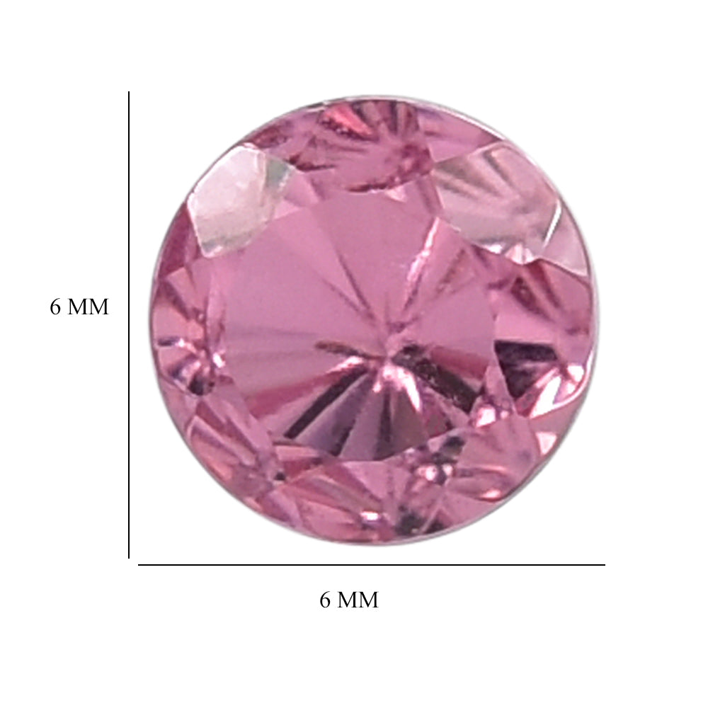 PINK TOURMALINE CUT ROUND 3.50MM  0.35 Cts.
