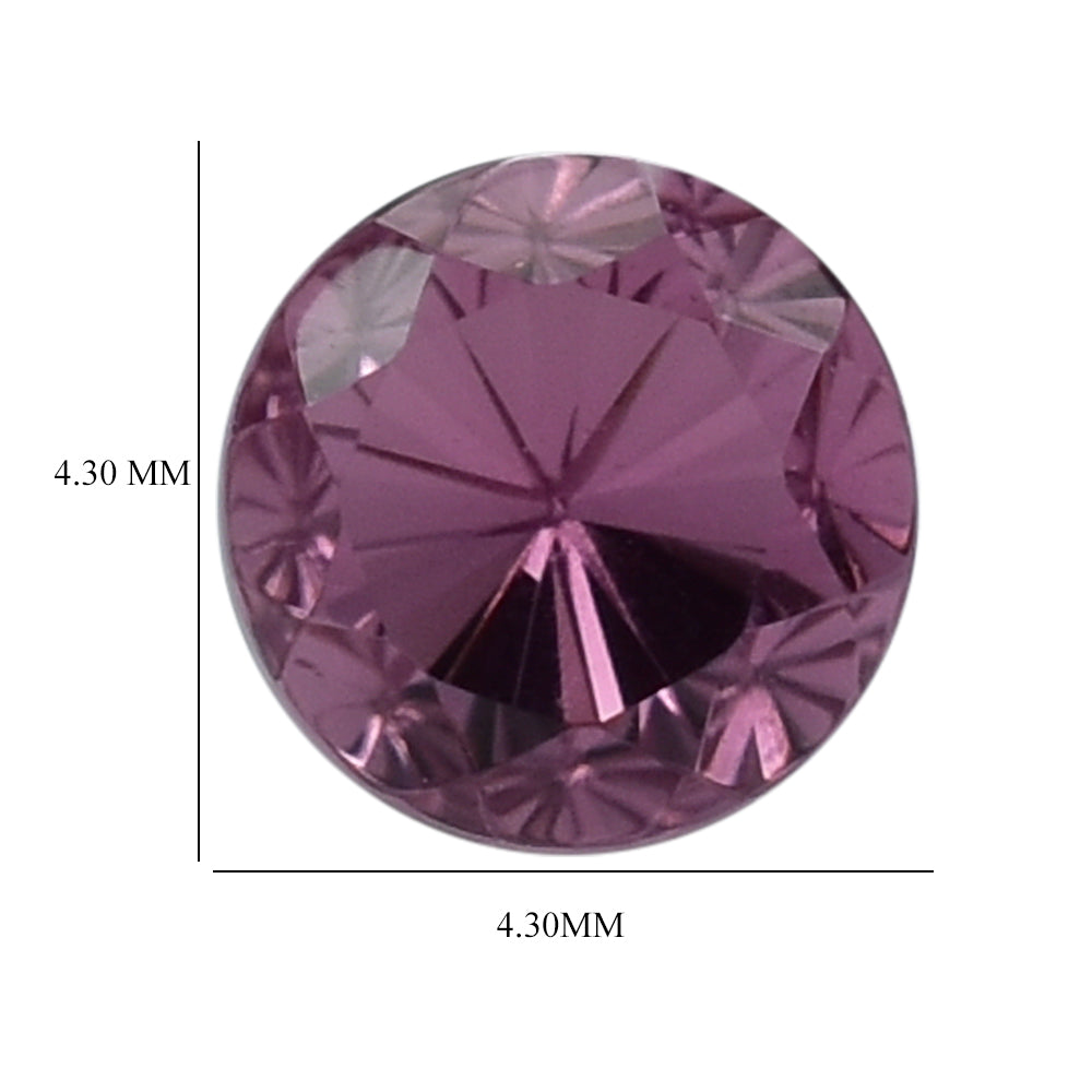 PINK TOURMALINE CUT ROUND 4.30MM 0.51 Cts.