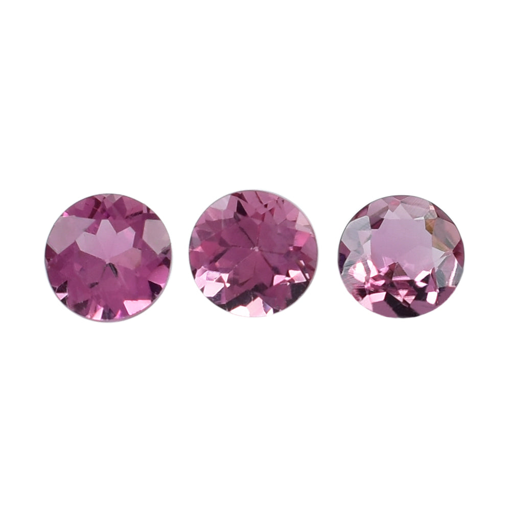 PINK TOURMALINE CUT ROUND 3.50MM 0.18 Cts.