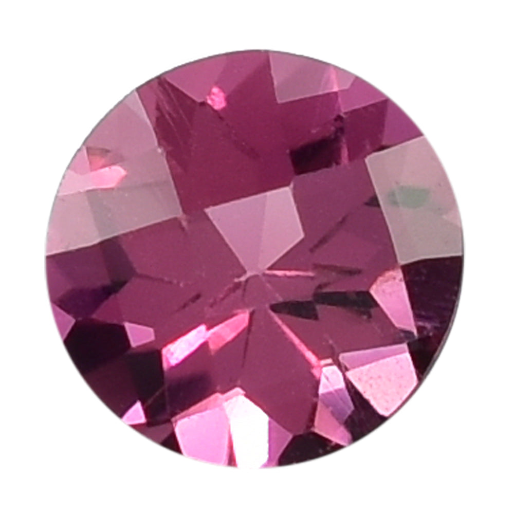 PINK TOURMALINE CHECKER CUT ROUND 3.75MM 0.20 Cts.