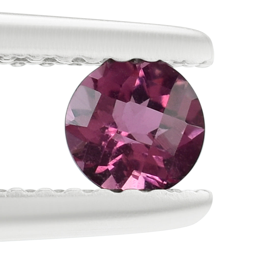 PINK TOURMALINE CHECKER CUT ROUND 4.25MM 0.30 Cts.