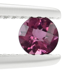 PINK TOURMALINE CHECKER CUT ROUND 4.25MM 0.30 Cts.