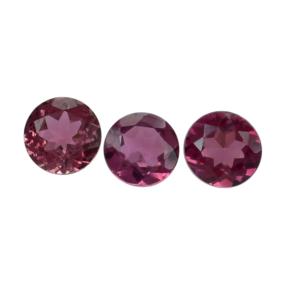 PINK TOURMALINE CUT ROUND 4MM 0.27 Cts.