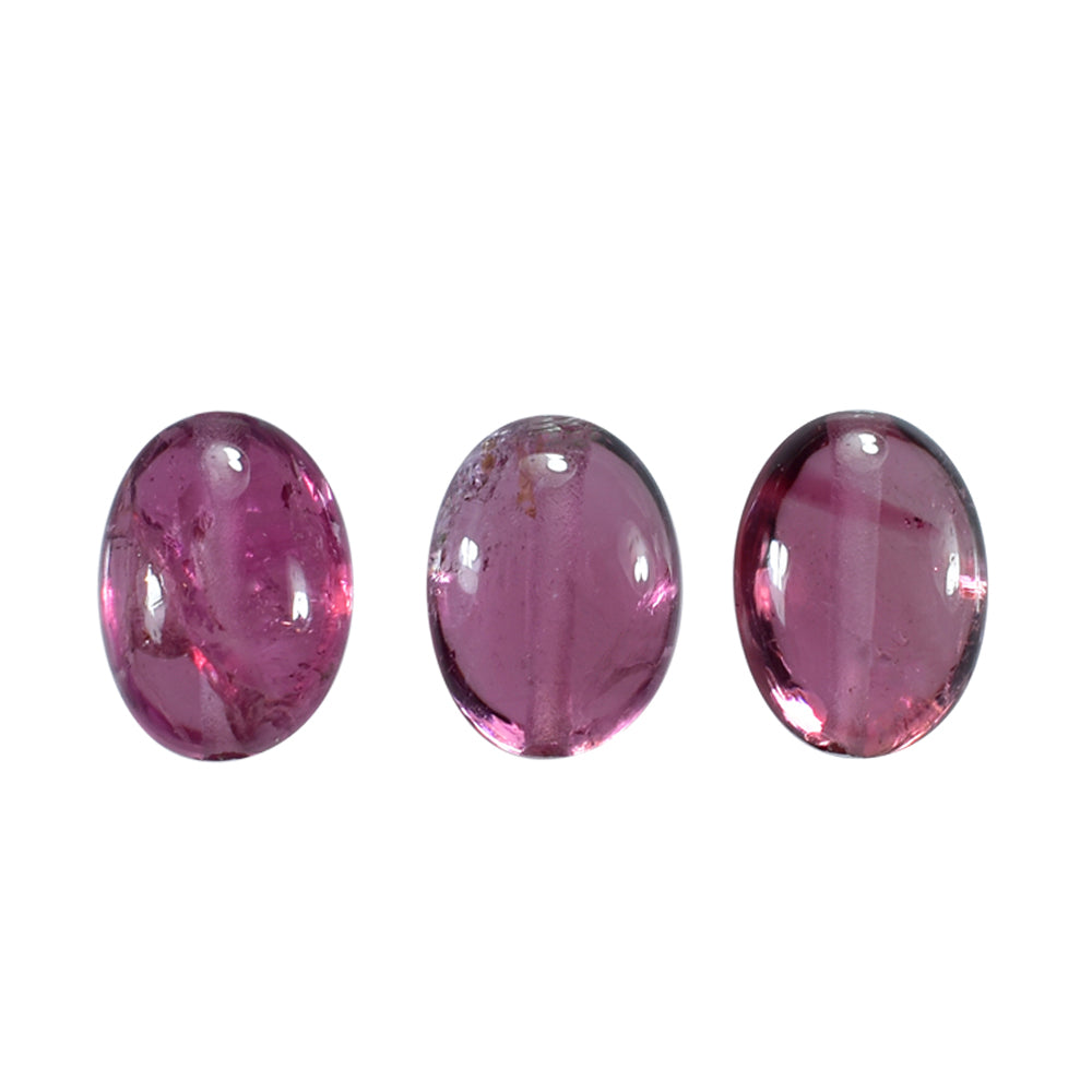 PINK TOURMALINE PLAIN TUMBLE (FULL DRILL) 7X5MM 1.16 Cts.