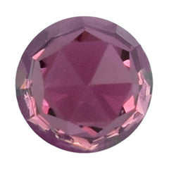 PINK TOURMALINE HIGH DOME ROSE CUT ROUND DIAMOND CUT BACK 4MM 0.26 Cts.
