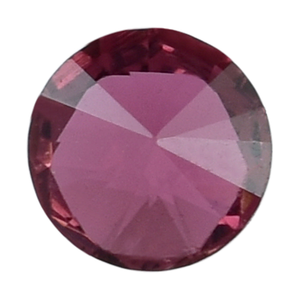 PINK TOURMALINE HIGH DOME ROSE CUT ROUND DIAMOND CUT BACK 4MM 0.26 Cts.