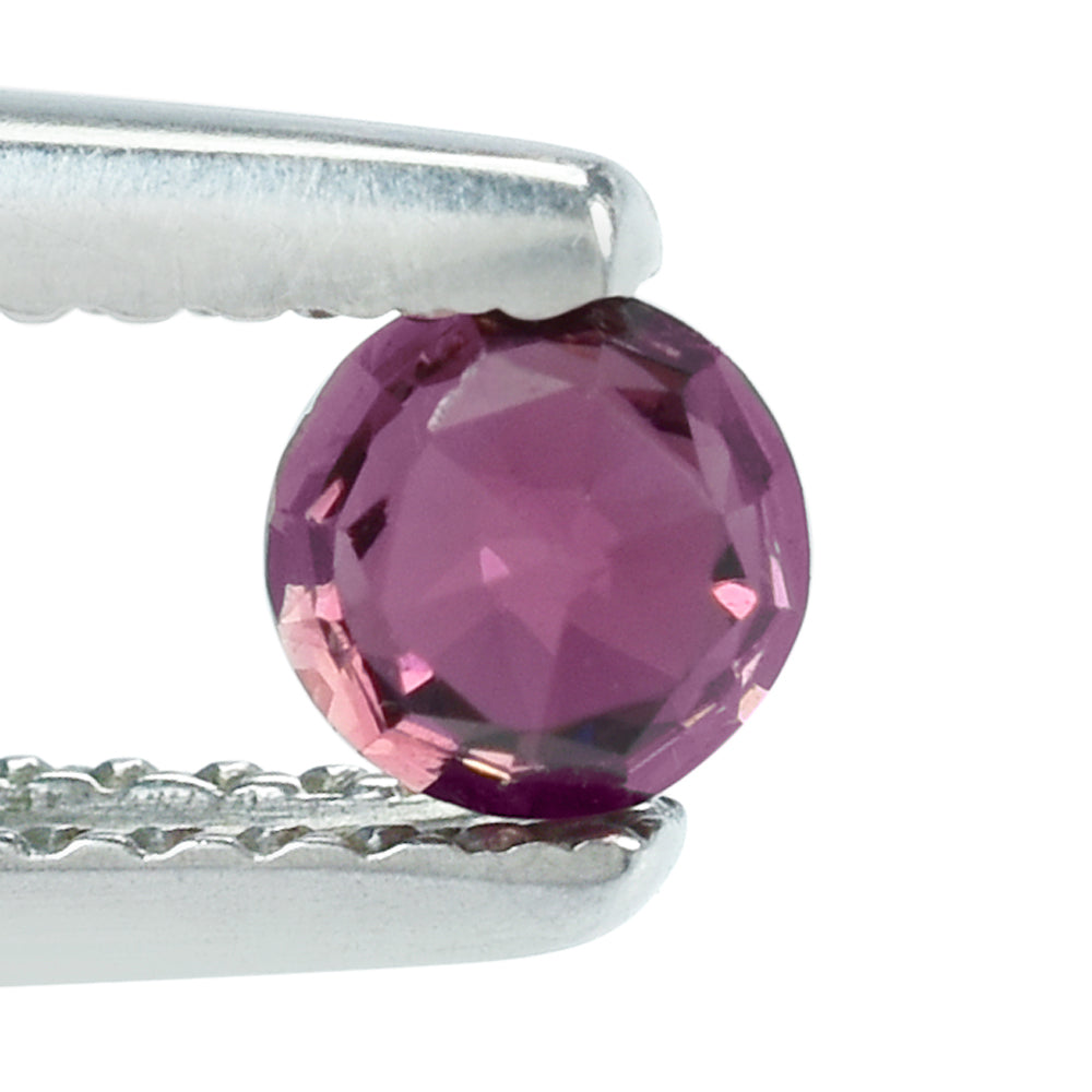 PINK TOURMALINE HIGH DOME ROSE CUT ROUND DIAMOND CUT BACK 4MM 0.26 Cts.