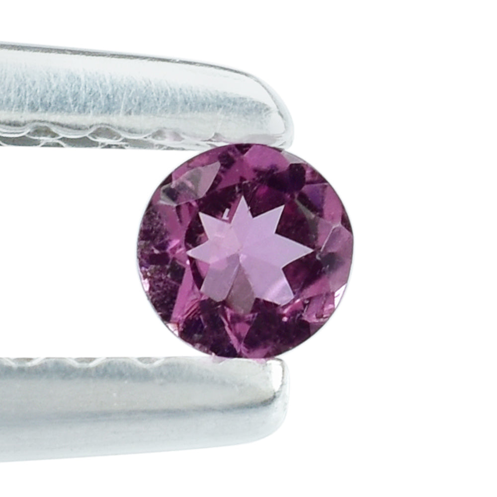 PINK TOURMALINE CUT ROUND 3MM 0.11 Cts.