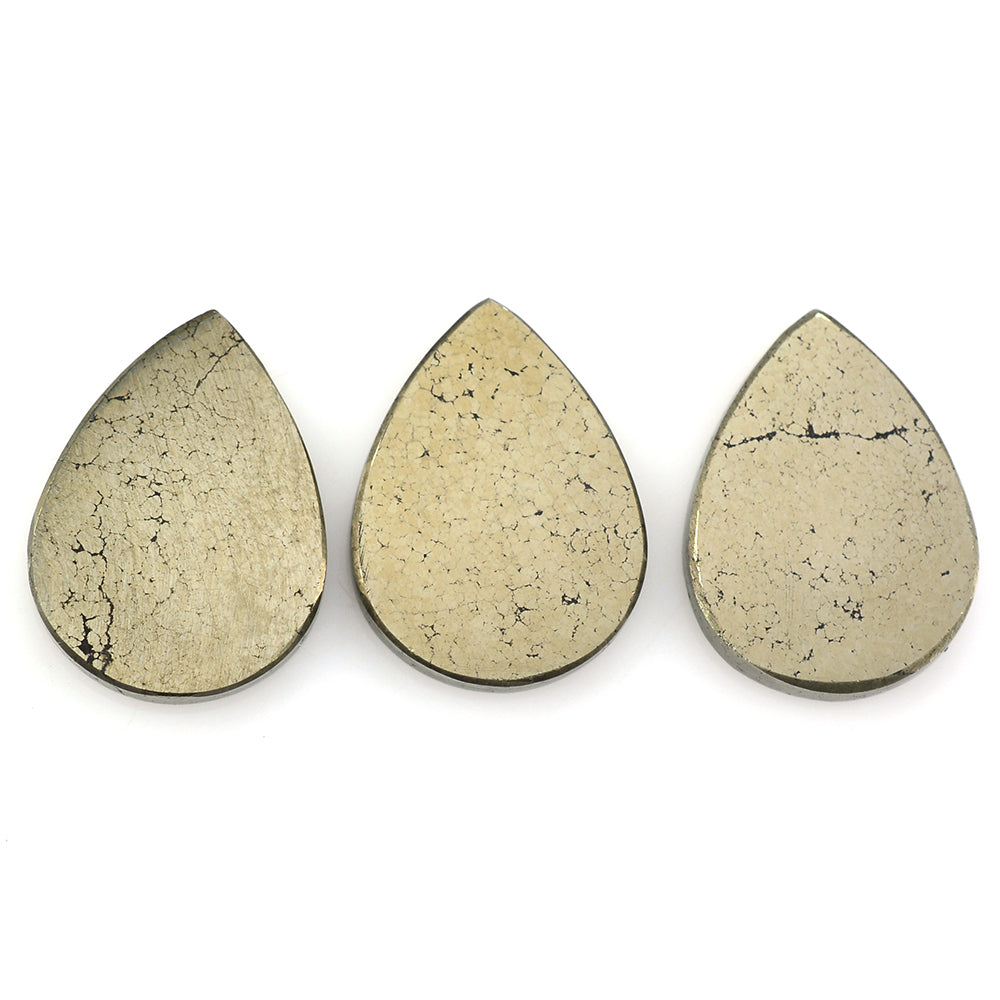 PYRITE PEAR PLATE 16X12MM 7.35 Cts.