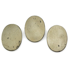 PYRITE OVAL PLATE 20X15MM 12.80 Cts.