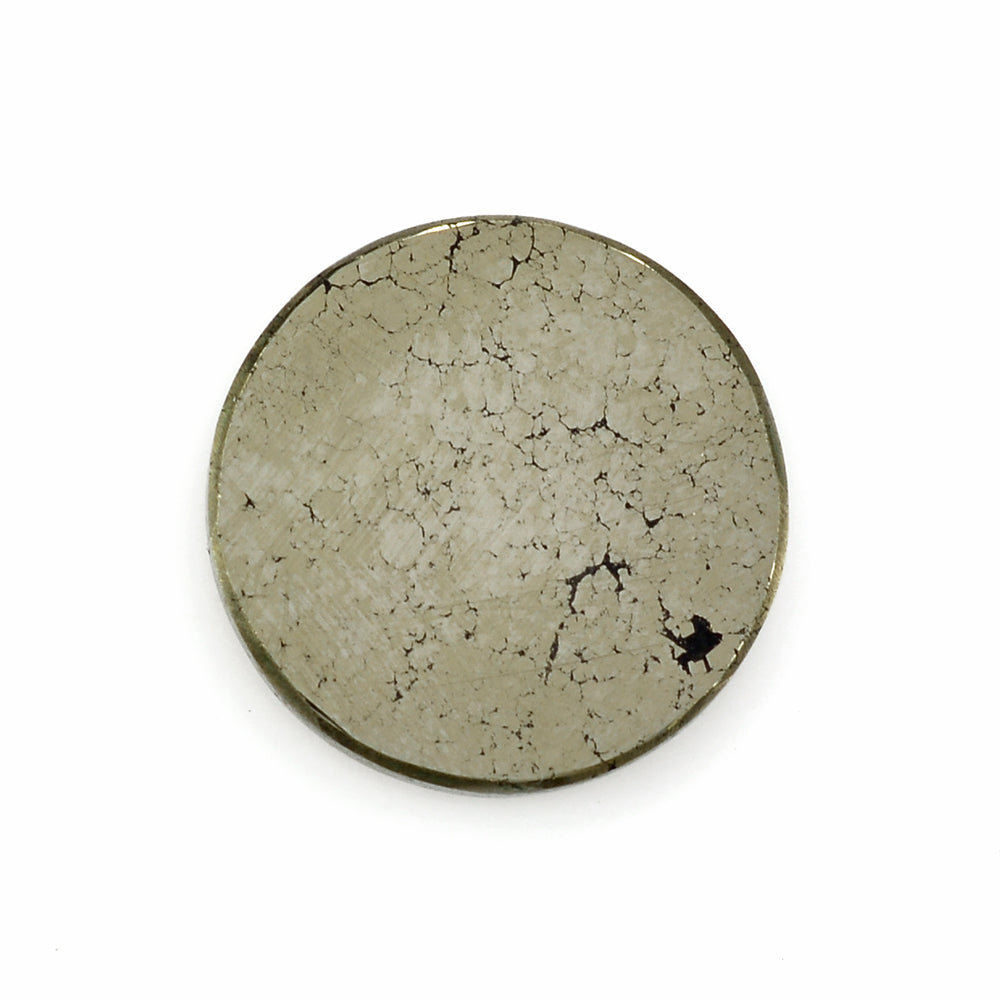 PYRITE ROUND PLATE 16MM 10.41 Cts.