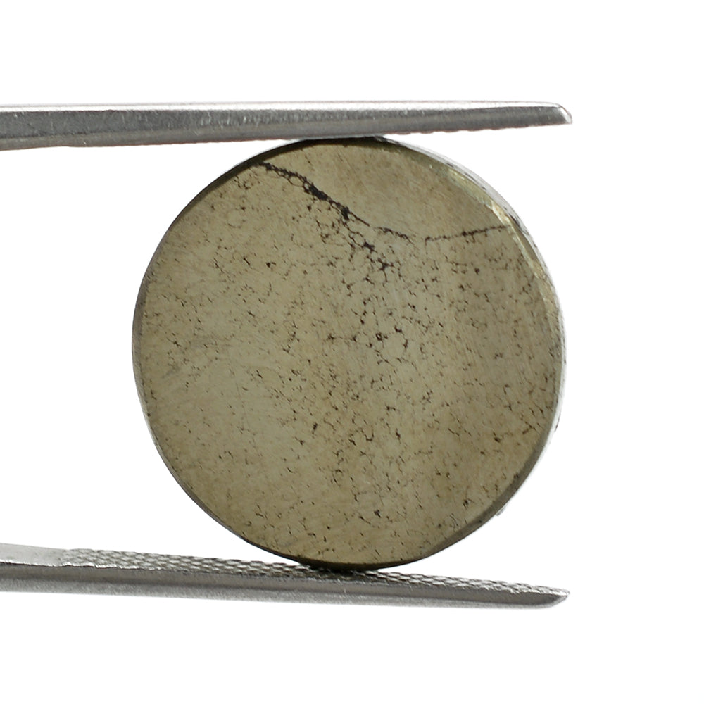 PYRITE ROUND PLATE 16MM 10.41 Cts.