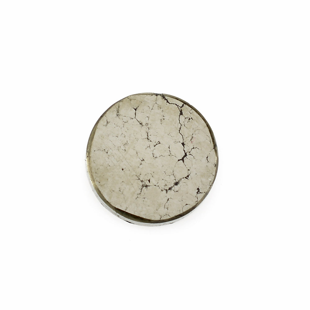 PYRITE ROUND PLATE 9MM 3.28 Cts.