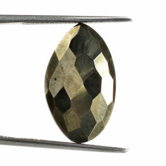 PYRITE IRREGULAR CUT BRIOLETTE IRREGULAR MARQUISE 20X12MM 11.67 Cts.