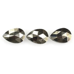 PYRITE ROSE CUT BRIOLETTE PEAR (FULL DRILL) 11X7.50MM 4.17 Cts.