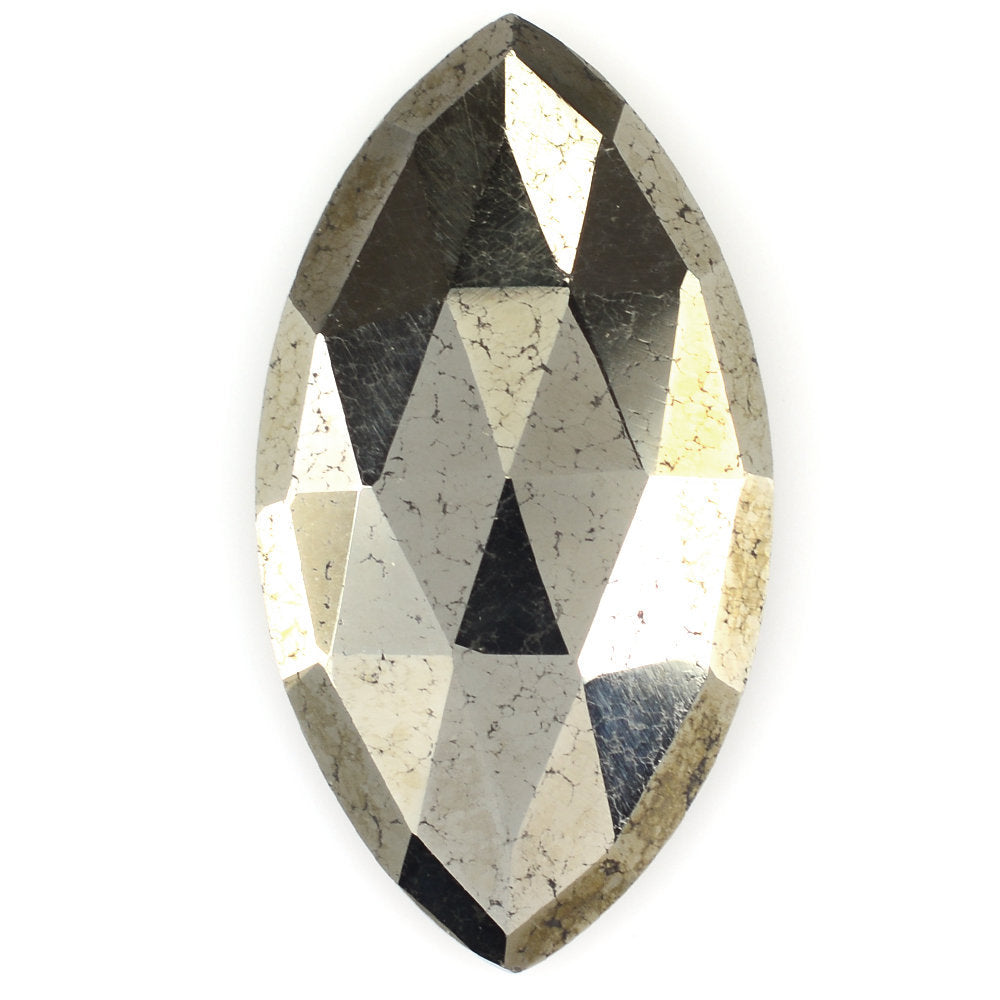 PYRITE ROSE CUT MARQUISE CAB 25X13.50MM 14.88 Cts.