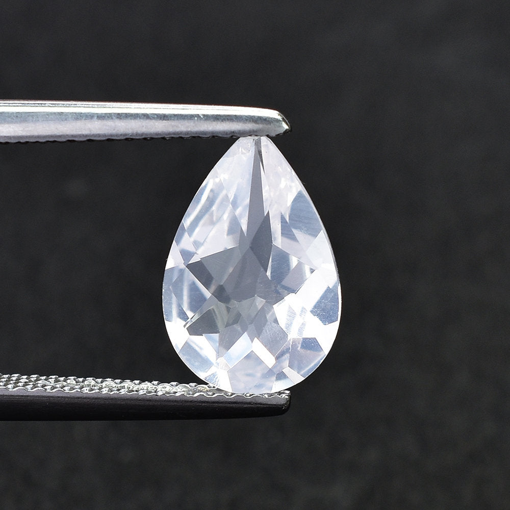 QUARTZ BLUE MOON CHECKER CUT (A/CLEAN) PEAR 12.00X8.00 MM 2.19 Cts.