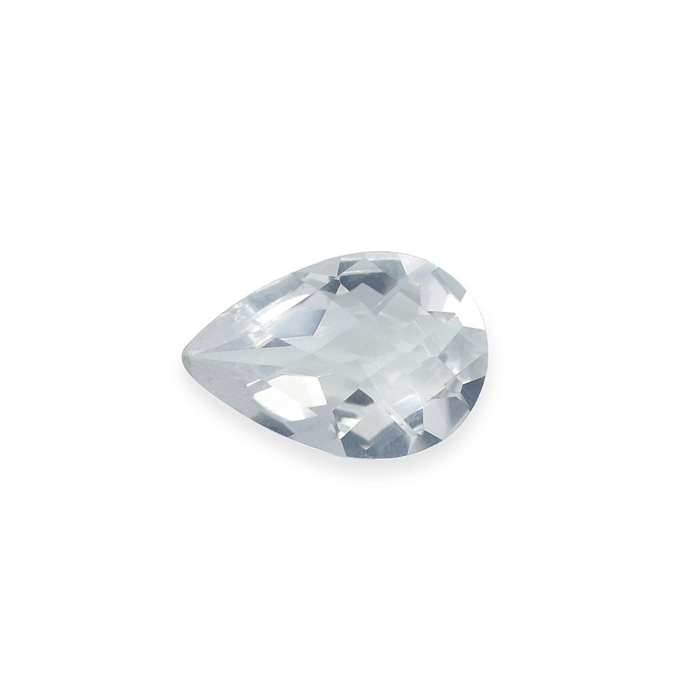 QUARTZ BLUE MOON CHECKER CUT (A/CLEAN) PEAR 12.00X8.00 MM 2.19 Cts.