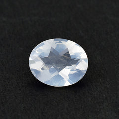 QUARTZ BLUE MOON CHECKER CUT (A/CLEAN) OVAL 12.00X10.00 MM 3.79 Cts.