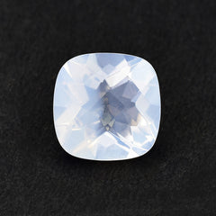QUARTZ BLUE MOON CHECKER CUT (A/CLEAN) CUSHION 12.00X12.00 MM 6.26 Cts.