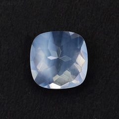 QUARTZ BLUE MOON CHECKER CUT (A/CLEAN) CUSHION 12.00X12.00 MM 6.26 Cts.