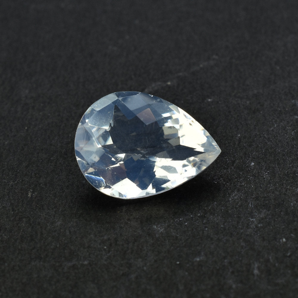 BLUE MOON QUARTZ CHECKER CUT PEAR (A/CLEAN) 16.00X12.00 MM 7.38 Cts.