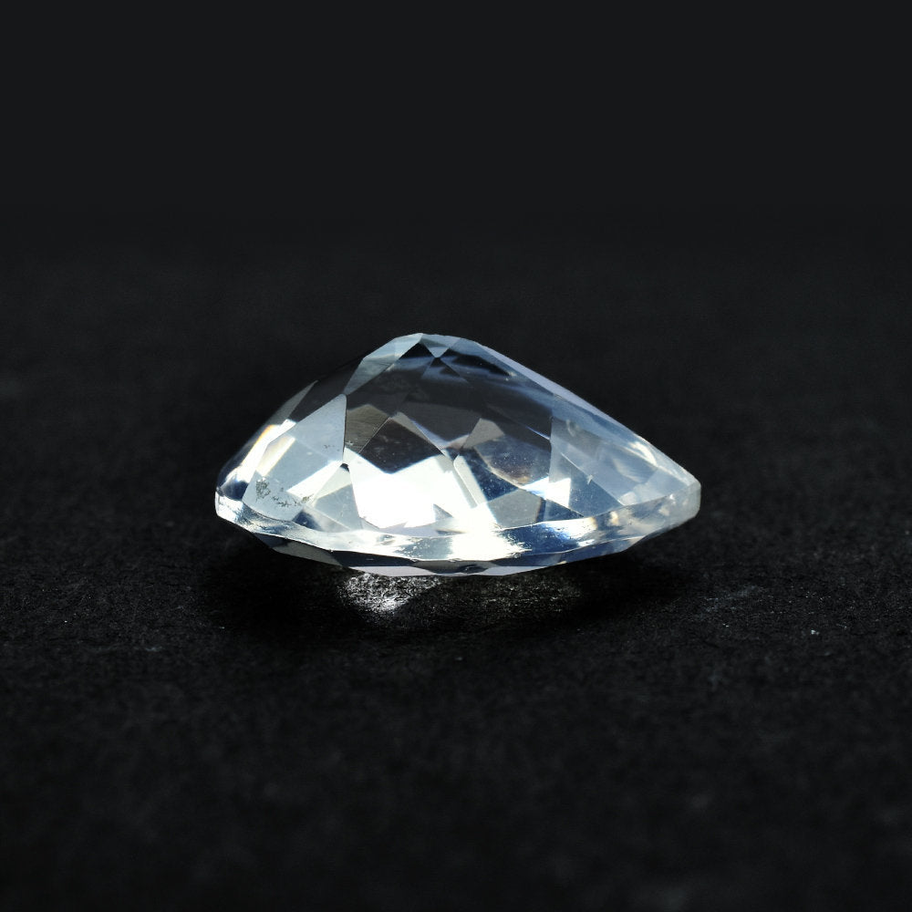 BLUE MOON QUARTZ CHECKER CUT PEAR (A/CLEAN) 16.00X12.00 MM 7.38 Cts.