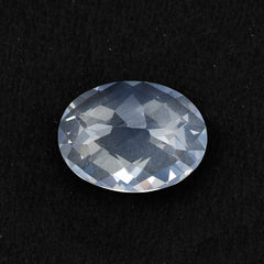 BLUE MOON QUARTZ CHECKER CUT OVAL (A/CLEAN) 16.00X12.00 MM 7.61 Cts.