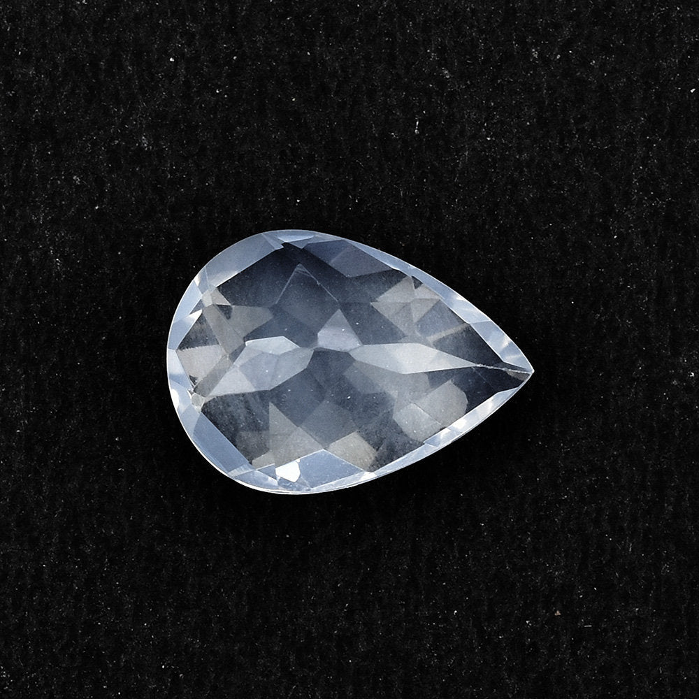 BLUE MOON QUARTZ CHECKER CUT PEAR (A/CLEAN) 14.00X10.00 MM 4.62 Cts.