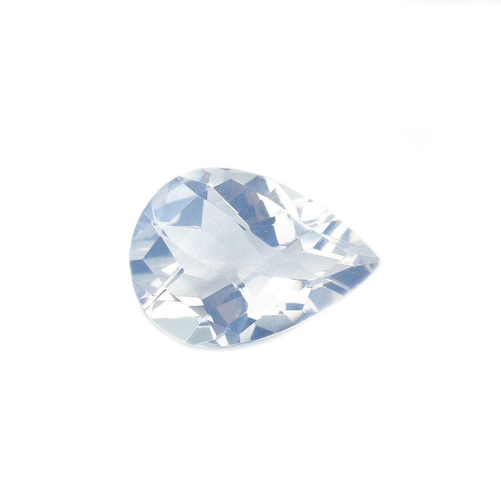 BLUE MOON QUARTZ CHECKER CUT PEAR (A/CLEAN) 14.00X10.00 MM 4.62 Cts.