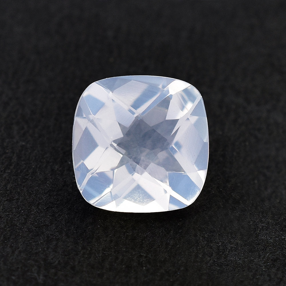 QUARTZ BLUE MOON CHECKER CUT (A/CLEAN) CUSHION 11.00X11.00 MM 4.65 Cts.