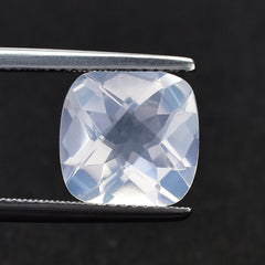 QUARTZ BLUE MOON CHECKER CUT (A/CLEAN) CUSHION 11.00X11.00 MM 4.65 Cts.