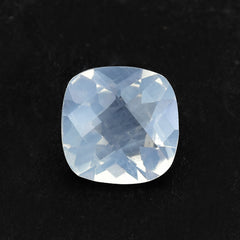BLUE MOON QUARTZ CHECKER CUT CUSHION (A/CLEAN) 9.00X9.00 MM 2.78 Cts.