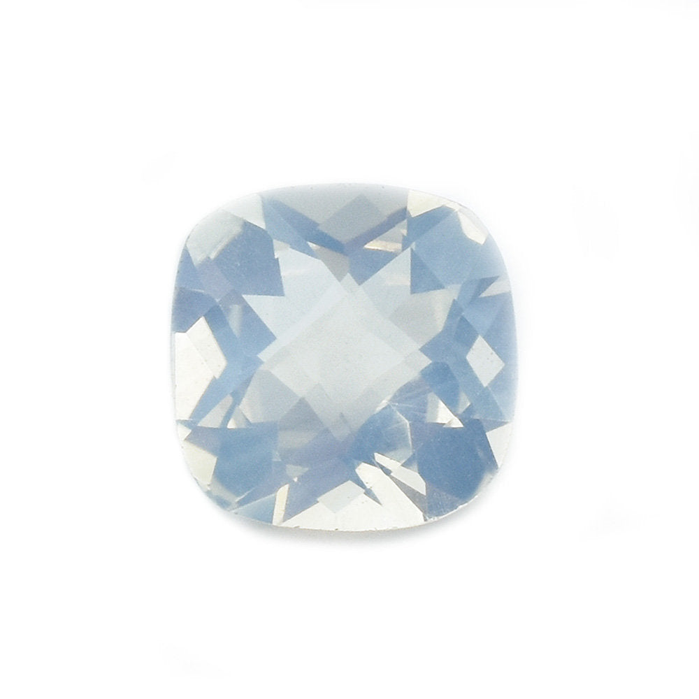 BLUE MOON QUARTZ CHECKER CUT CUSHION (A/CLEAN) 9.00X9.00 MM 2.78 Cts.