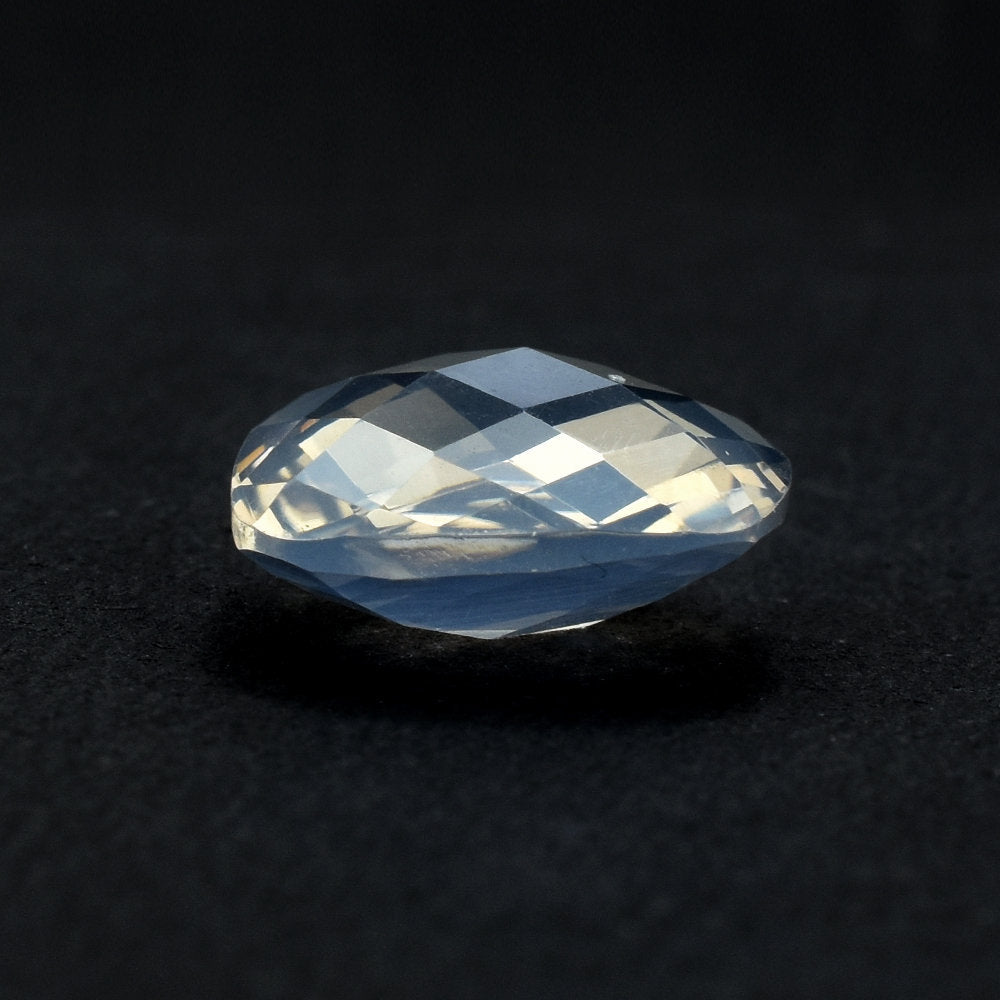 BLUE MOON QUARTZ CHECKER BRIOLETTE CUSHION (A/CLEAN) 12.00X12.00 MM 5.47 Cts.