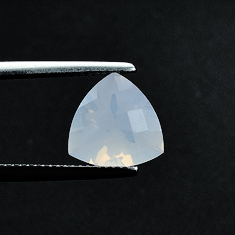 LAVENDER MOON QUARTZ CHECKER CUT TRILLIAN (A/CLEAN) 11.00X11.00 MM 3.86 Cts.