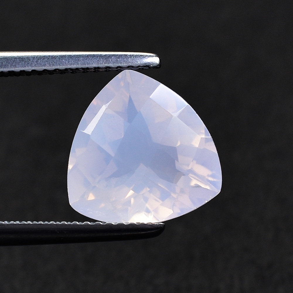 QUARTZ LAVENDER MOON CHECKER CUT (A/CLEAN) TRILLIAN 12.00X12.00 MM 4.64 Cts.