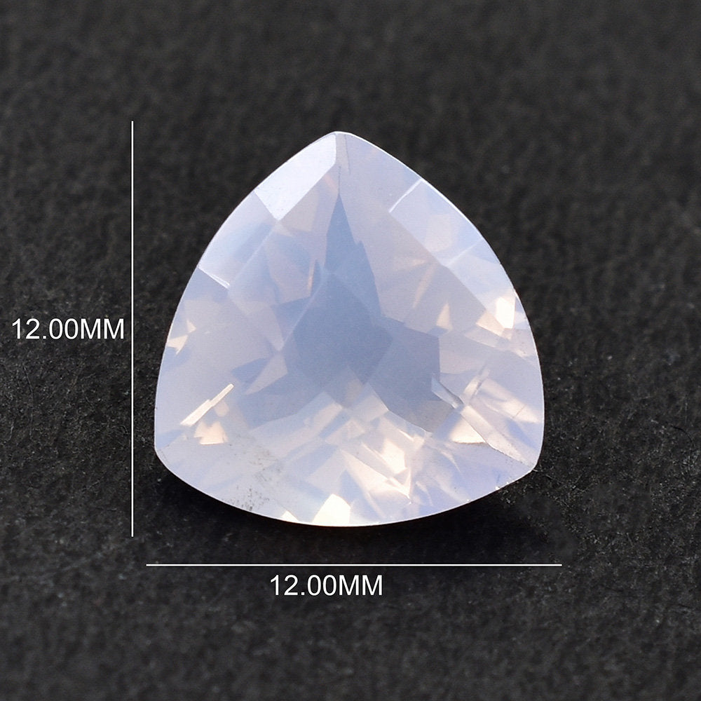 QUARTZ LAVENDER MOON CHECKER CUT (A/CLEAN) TRILLIAN 12.00X12.00 MM 4.64 Cts.