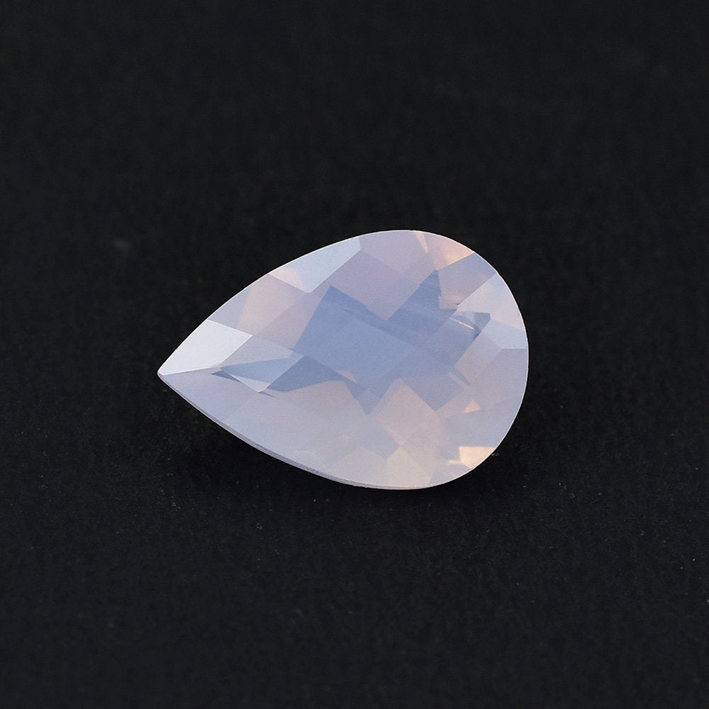 QUARTZ LAVENDER MOON CHECKER (A/CLEAN) PEAR 13.00X9.00 MM 3.20 Cts.