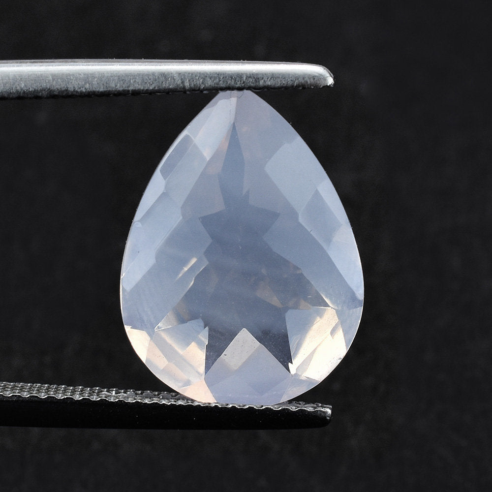 LAVENDER MOON QUARTZ CHECKER PEAR (A/CLEAN) 16.00X12.00 MM 6.86 Cts.