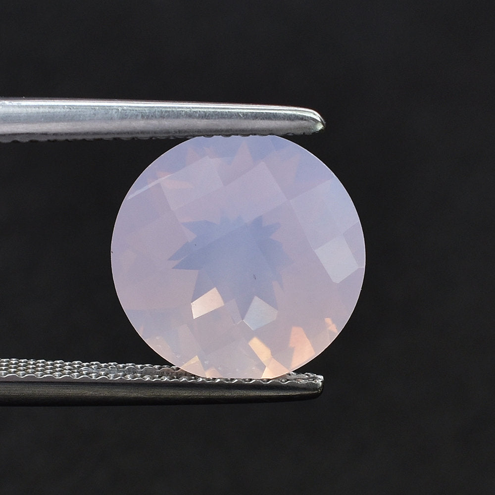 QUARTZ LAVENDER MOON CHECKER CUT (A/CLEAN) ROUND 12.00X12.00 MM 5.57 Cts.
