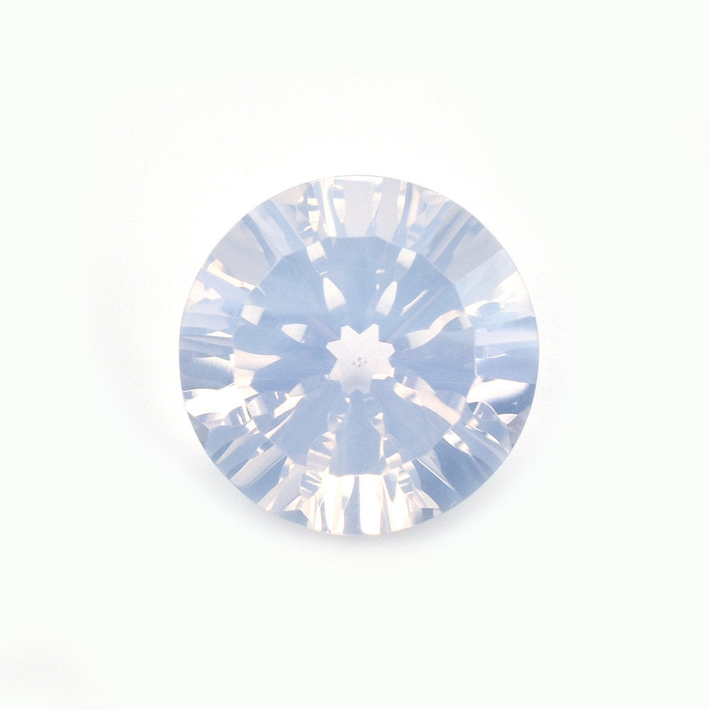 LAVENDER MOON QUARTZ CONCAVE CUT ROUND (A/CLEAN) 12.00X12.00 MM 5.10 Cts.