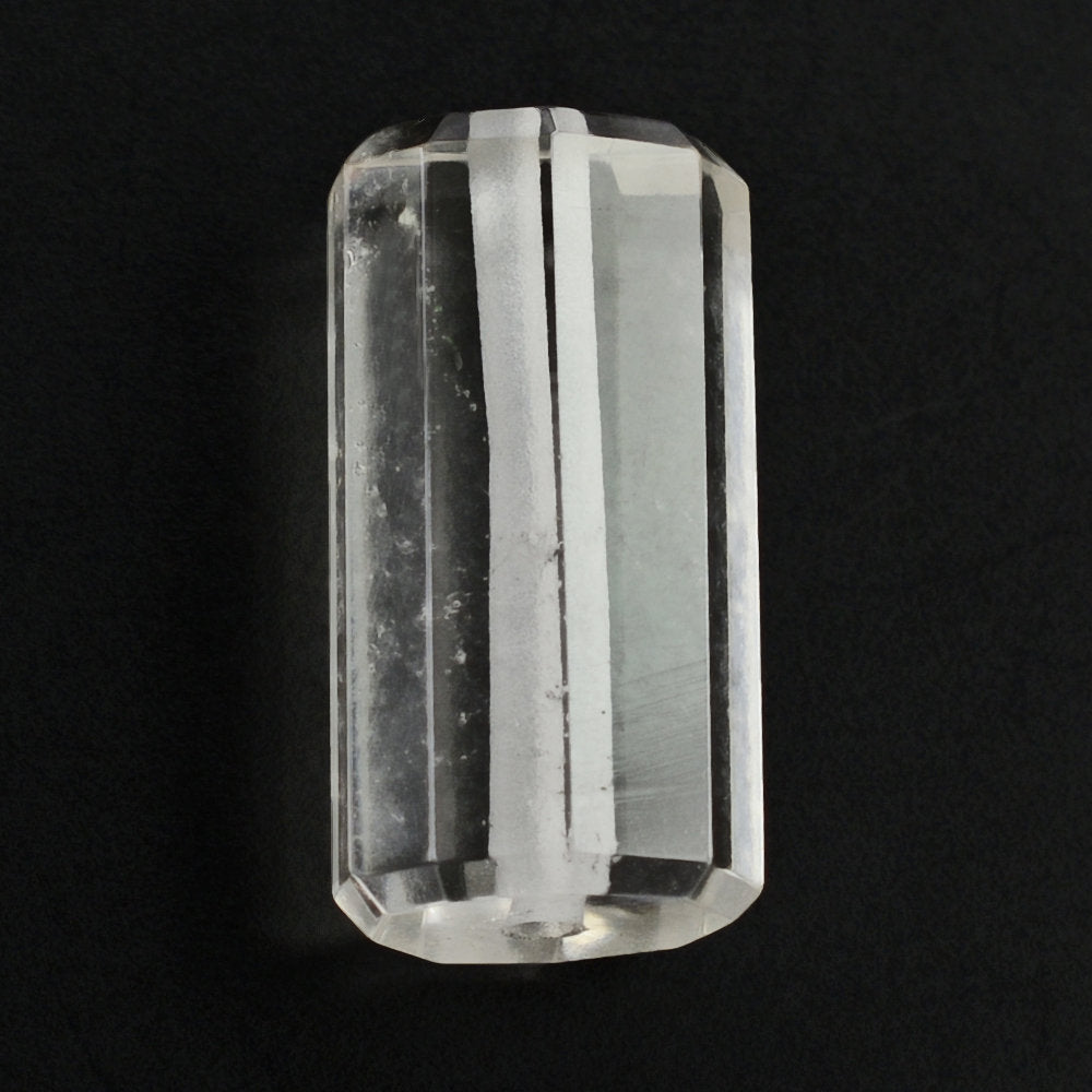 CRYSTAL STEP CUT BARREL (FULL DRILL 1MM) (HI) 14.50X7MM 7.43 Cts.