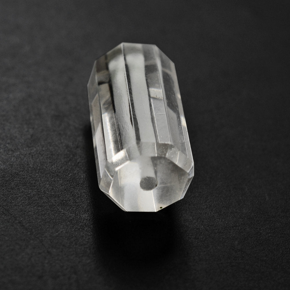 CRYSTAL STEP CUT BARREL (FULL DRILL 1MM) (HI) 14.50X7MM 7.43 Cts.